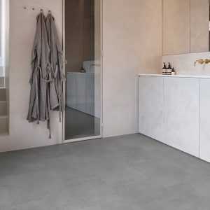 PVC Rigid Click COREtec Essentials Tile Series Polished Concrete 95